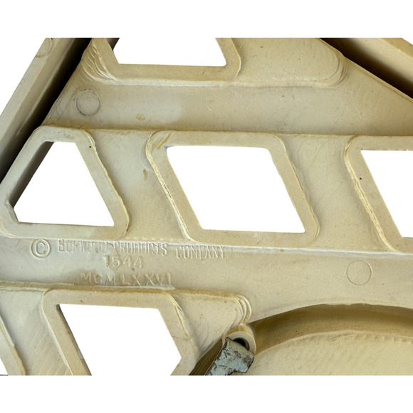 Vintage 1976 Burwood Lattice Garden Wall Plaques Set of 2 Retro Home Decor - Picture 3 of 9